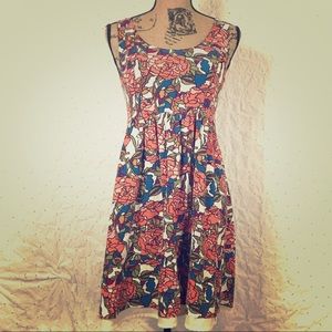 Fossil Floral Sun Dress Size Small